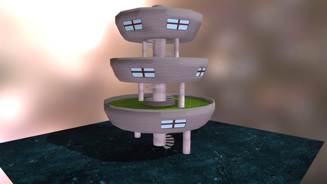 Maison Hundertwasser 3D Model