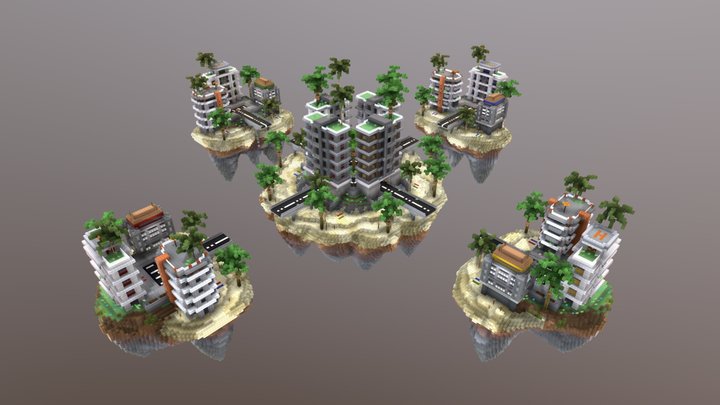 Map Bedwars Minecraft - A 3D model collection by chikoumbaran1001 -  Sketchfab