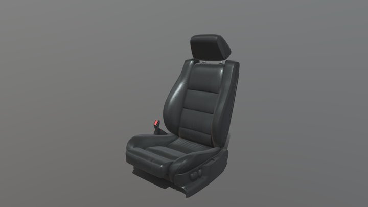 BMW E34 Sports Seat 3D Model