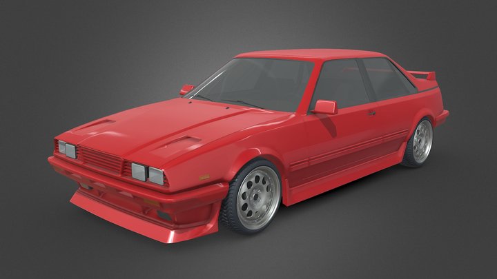 80s Sports Coupe 3D Model