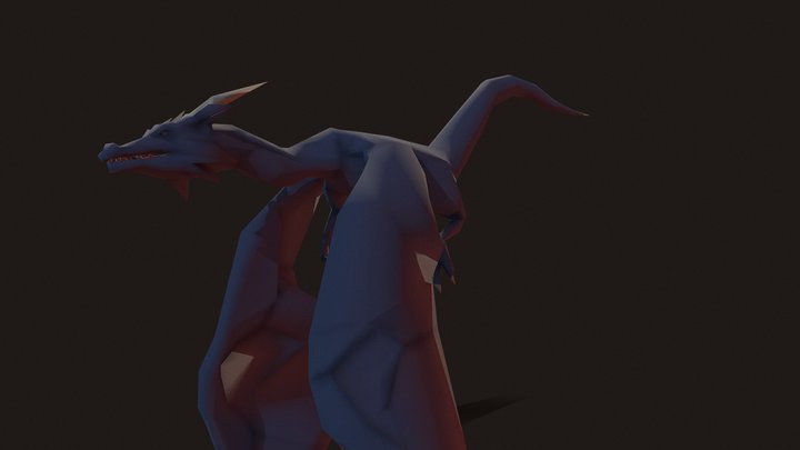 Lowpoly My Dragon 3D Model