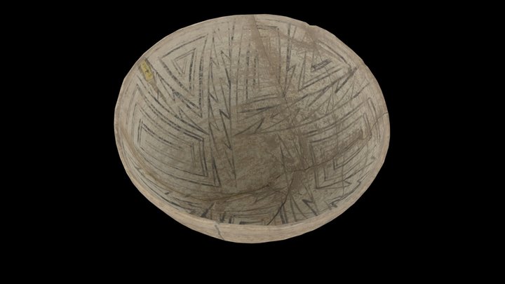 Parashant Black-on-Gray Bowl (2011.1.7) 3D Model