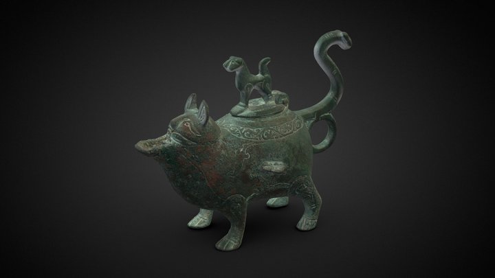 Oil Lamp 3D Model