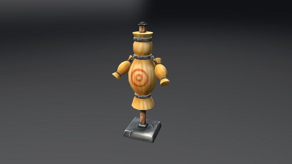 Handpainted straw dummy 3D model by Nephyn [5b65558] Sketchfab