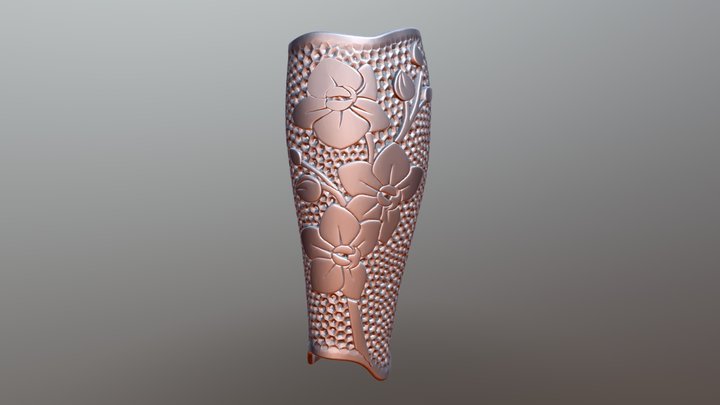 Asian Vase 3D Model