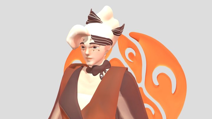 Leoni Angela_Joylin Jeco_UAS 3D Sculpting 3D Model