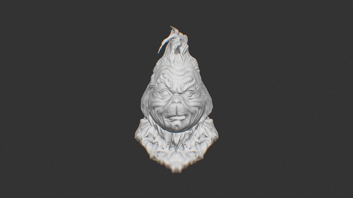 Jim Carrey the Grinch who stole Christmas 3D Model