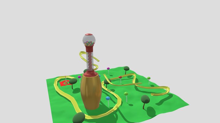 Gumball Madness 3D Model