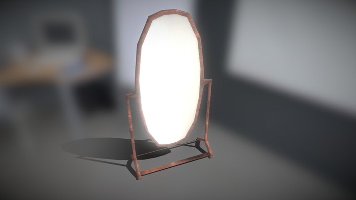 Standing Mirror - LOW POLY 3D Model