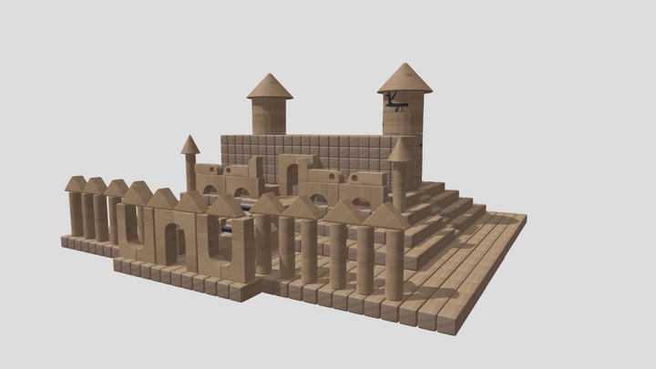 castle try 2 for sketchfab 3D Model