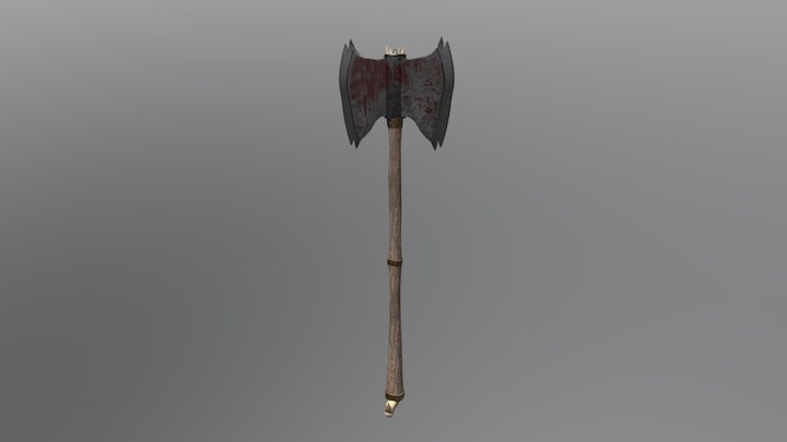 Two-handed Axe 3D Model