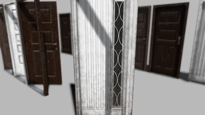 Old Doors 3D Model