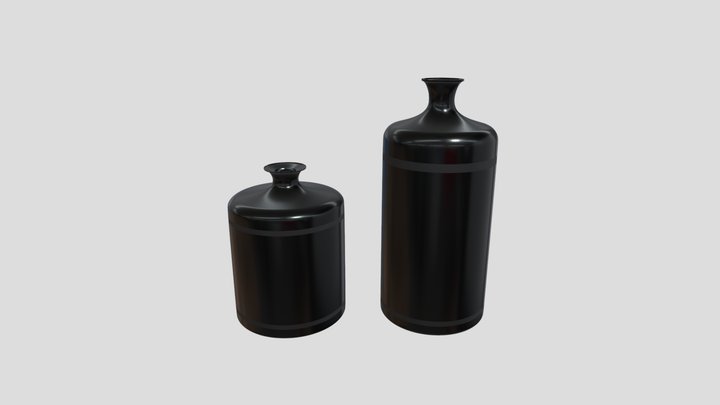 Black Vase Set – Modèle 3D gratuit STL