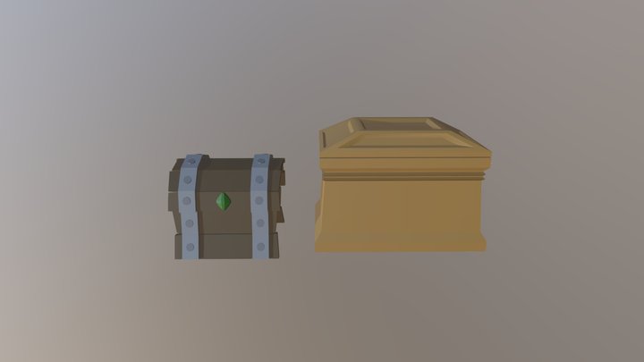 Medieval Chest 3D Model