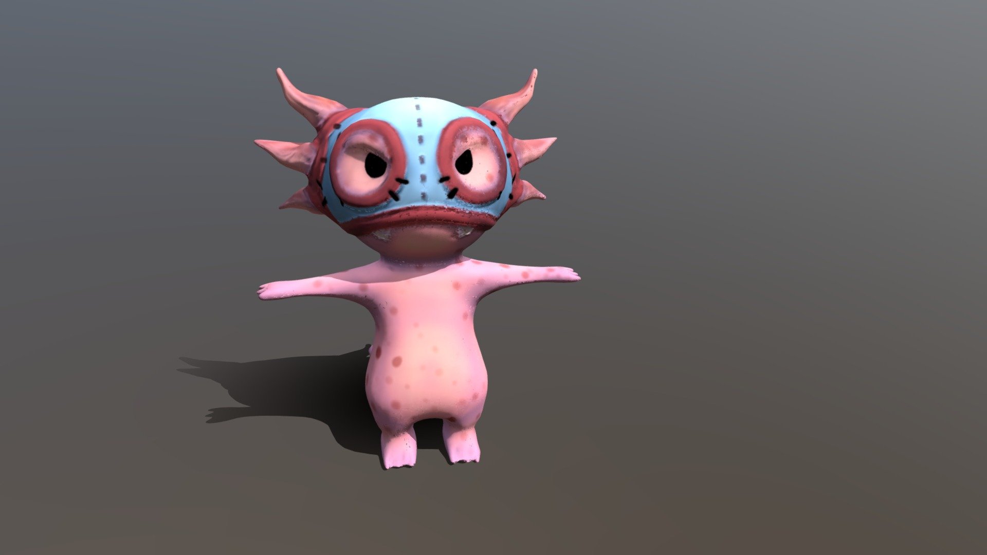 Axolote Luchador Mesh