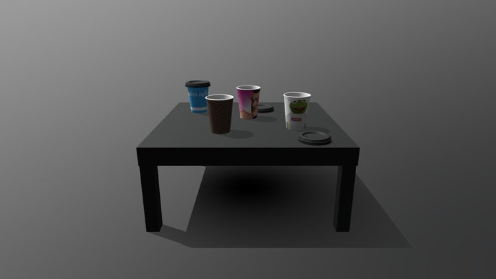 Kaffespill 3D Model
