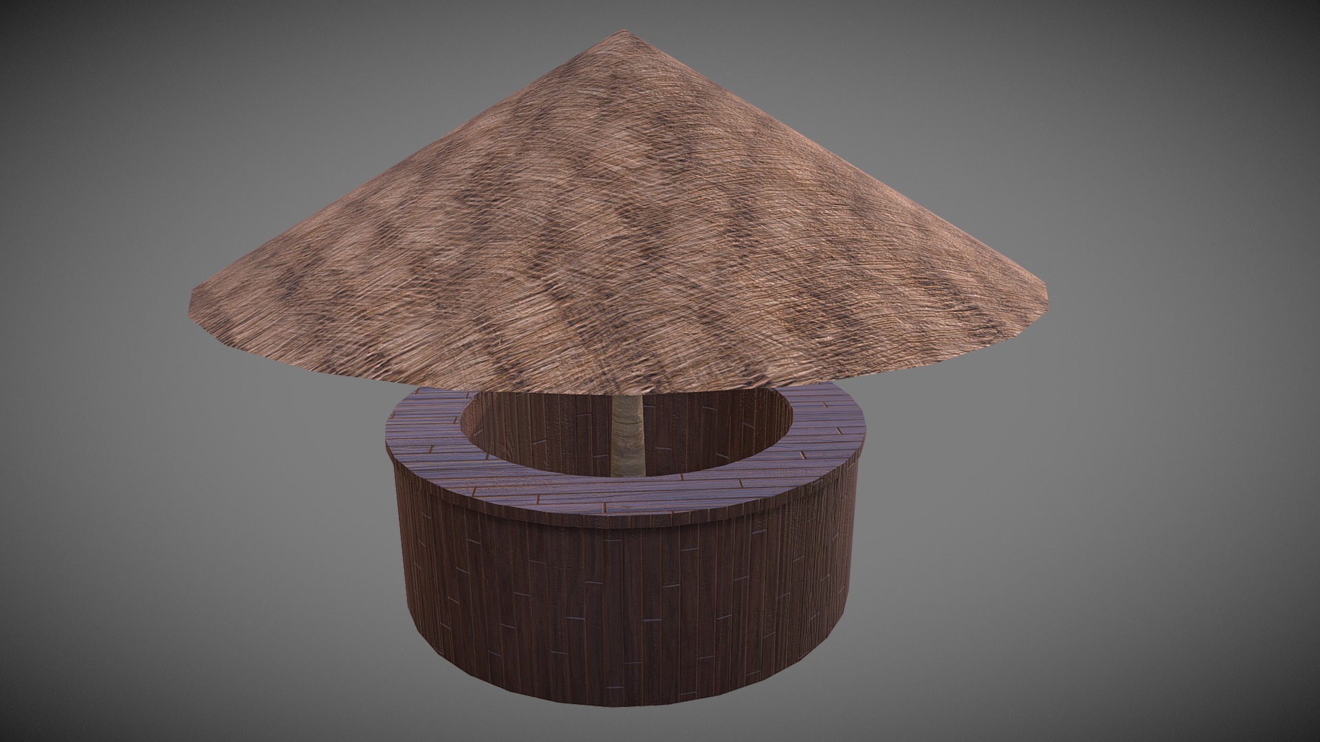 3D model Chiringito - This is a 3D model of the Chiringito. The 3D model is about a stack of wood.