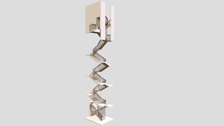 Большой Головин, техническая лестница 3D Model