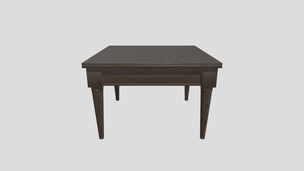 Wenge Wooden Square Coffee Table