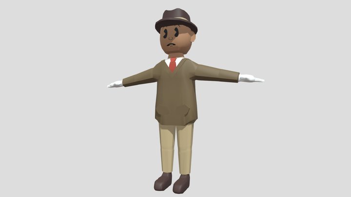 Clown Town: Male Townie Model 3D Model