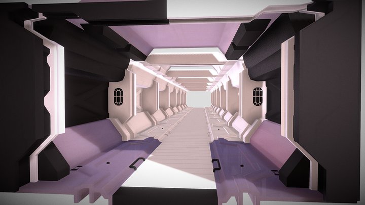 SCI FI ARENA 3D Model