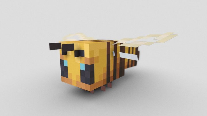 Minecraft mother bee 3D Model