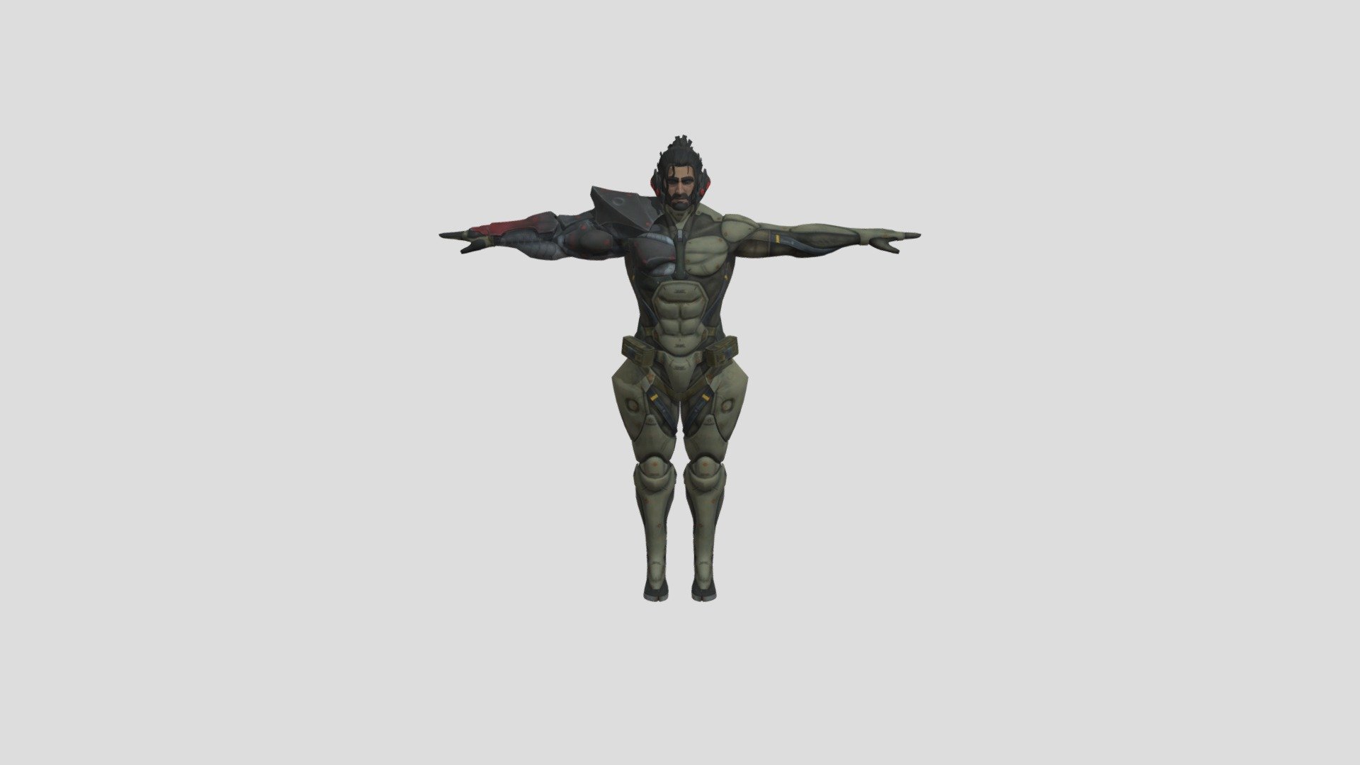 Metal gear rising jetstream sam 3D Print Model in Man 3DExport