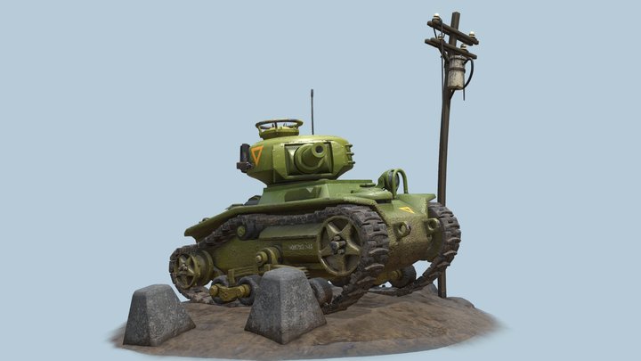 Li'l tank 3D Model
