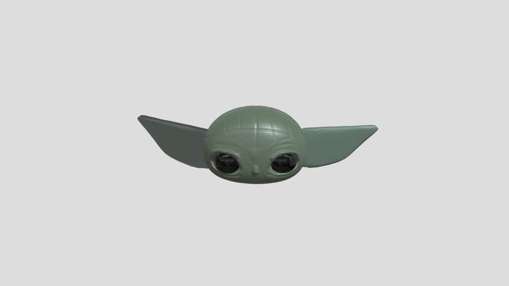 Голова бэби йоды 3D Model