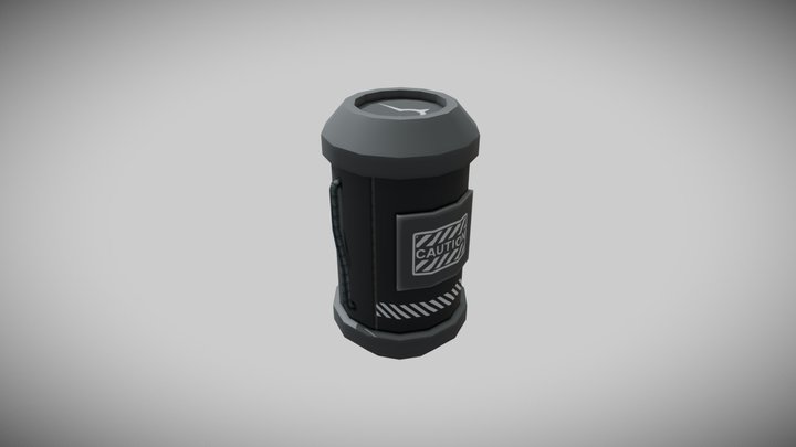 Dune Stylized Barrel 3D Model