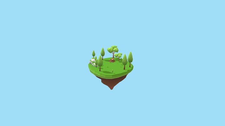 Lowpoly Environment 3D Model
