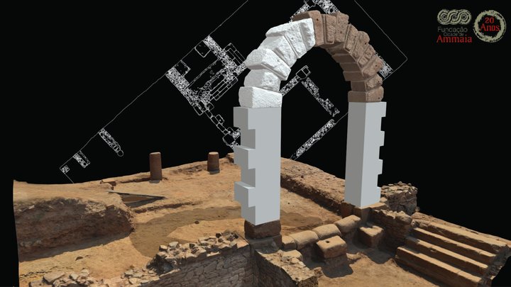 Arco Fórum de Ammaia. 3D Model