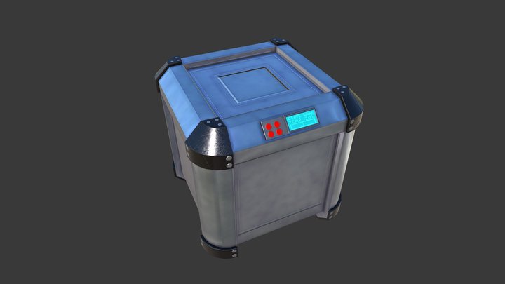 Scifi-Crate 3D Model