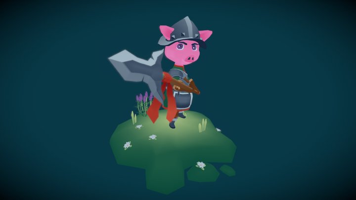 Porcine Pikeman 3D Model