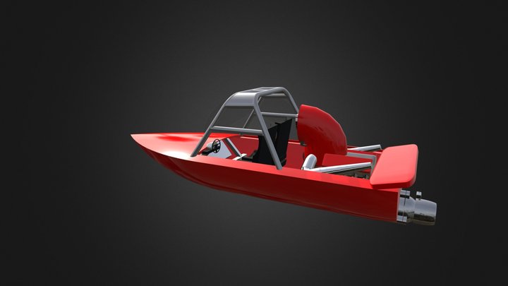 jet sprint boat 3D Model