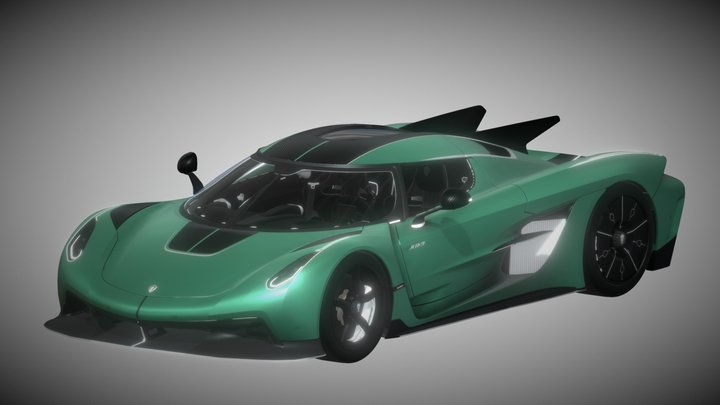 2025 Koenigsegg Jesko Absolut Plus 3D Model