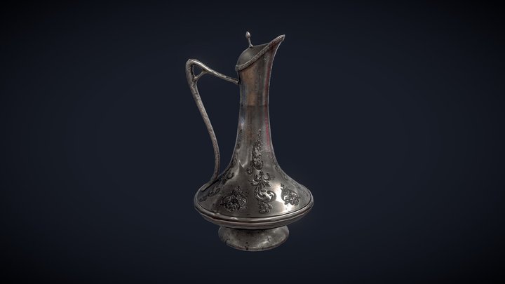 Silver Jug 3D Model