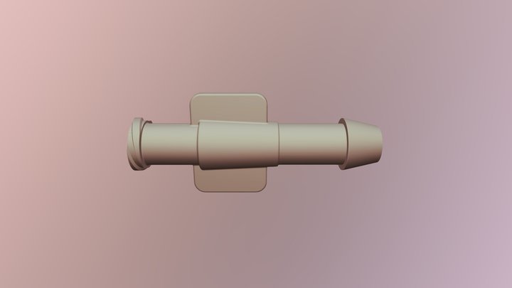 Luer Lock To Tube 3D Model