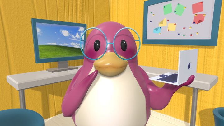 Student Penguin! 3D Model