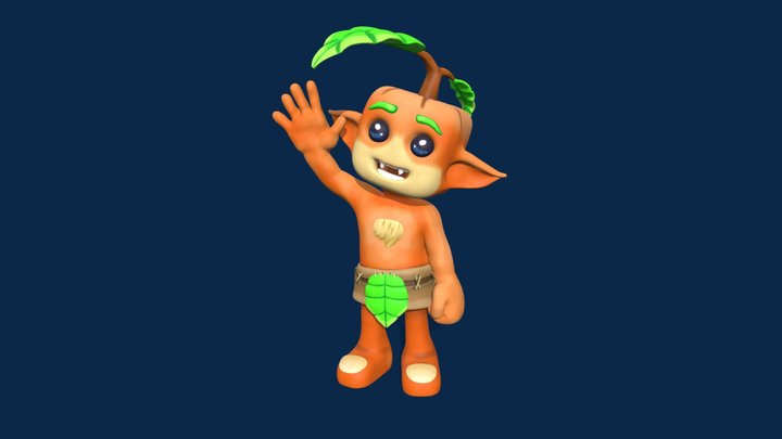 Waving Kweebec | 3D Hytale Fanart – Modelo 3D gratuito STL