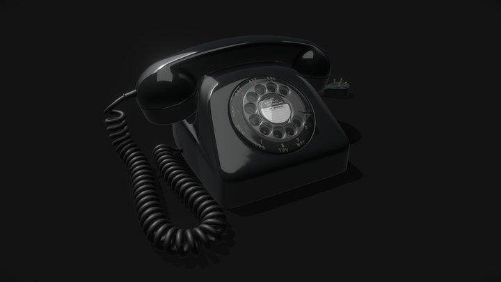 Vintage telephone 3D Model