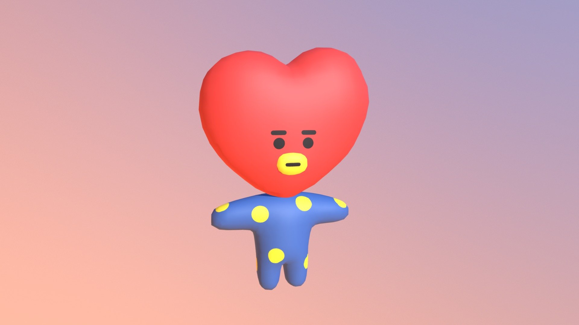 BT21 - TATA - 3D model by Simon (@weltraumimport) .