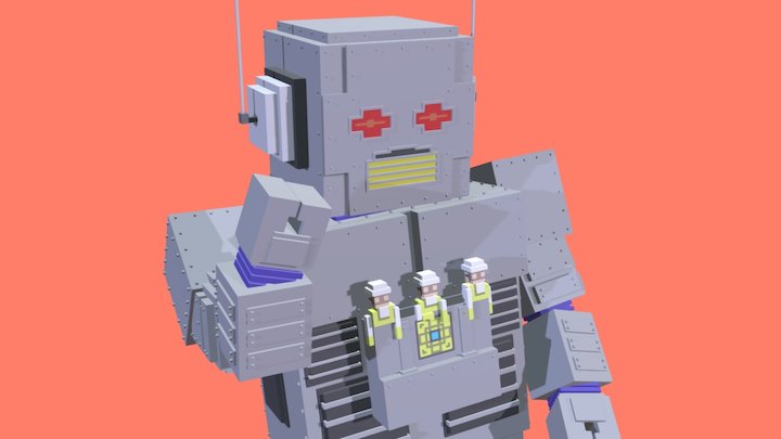 Intergalactic Beastie Bot 3D Model