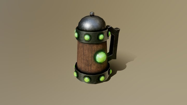 Pandaren Inspired Mug 3D Model