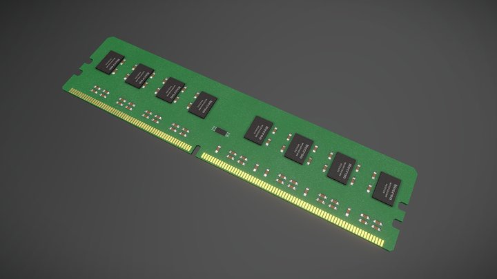 Random access memory (ram) ddr4 3D Model