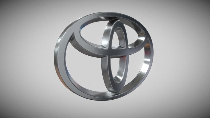 Toyota Logo 3D Model