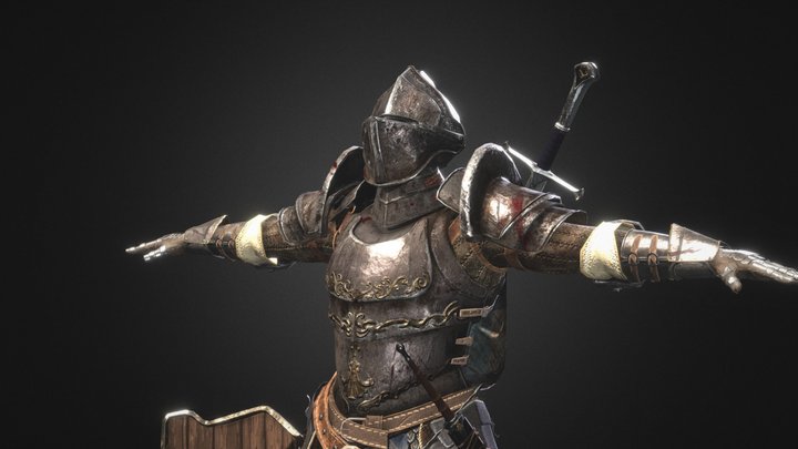 Medieval vagrant Knights 3D Model