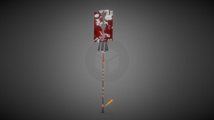 Industrial Razor-Blade Artifact 3D Model