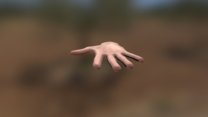 Hi 5 Hand 3D Model