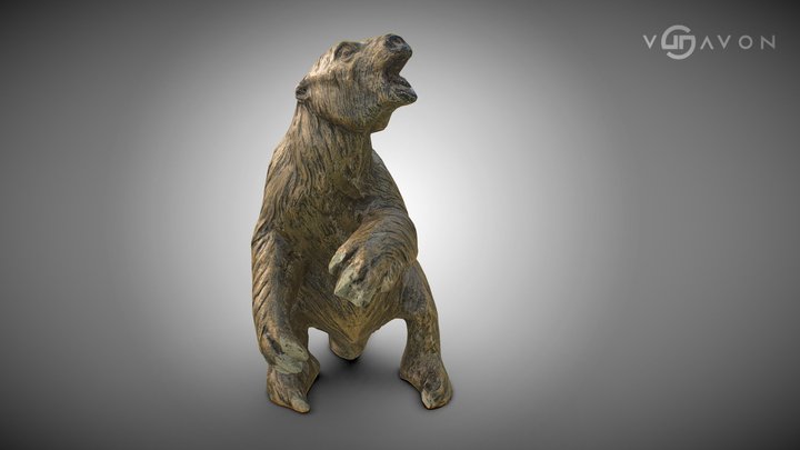 Mylodon Figurine (LowPoly)– Photogrammetry Model 3D Model